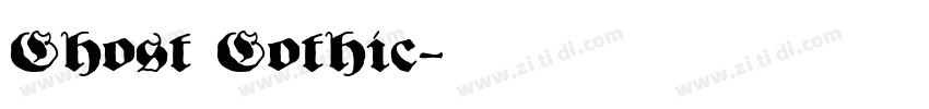 Ghost Gothic字体转换